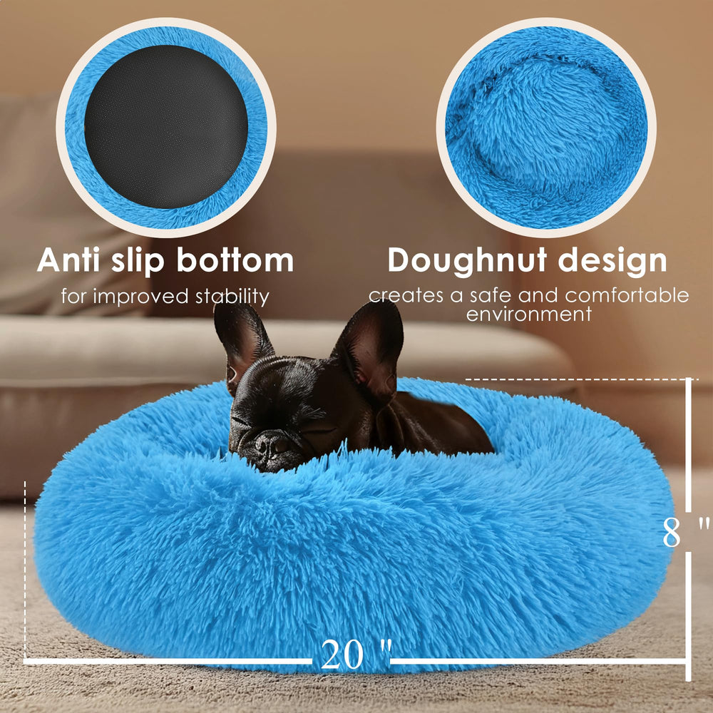 Hoewina Cama Donut, borde acolchado ofrece apoyo de cuello y cabeza