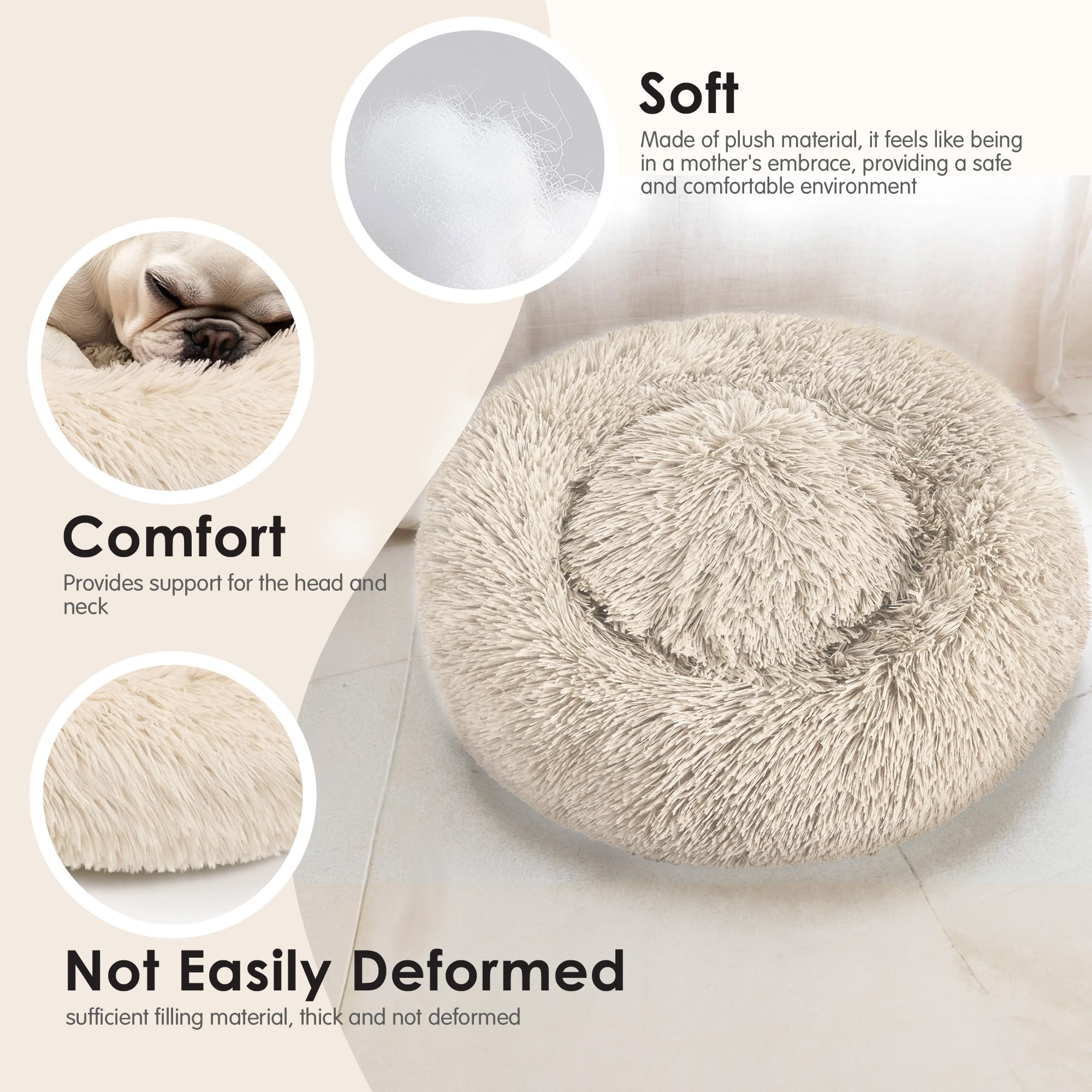 Hoewina Donut: base impermeable y antideslizante para dormir estable.