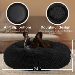 Cama suave de peluche Hoewina con interior de algodón PP suave.