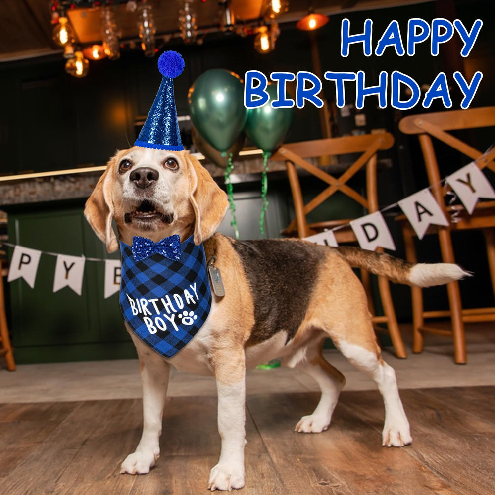 Conjunto Hoewina de accesorios para cumpleaños de perro, listo para fotos