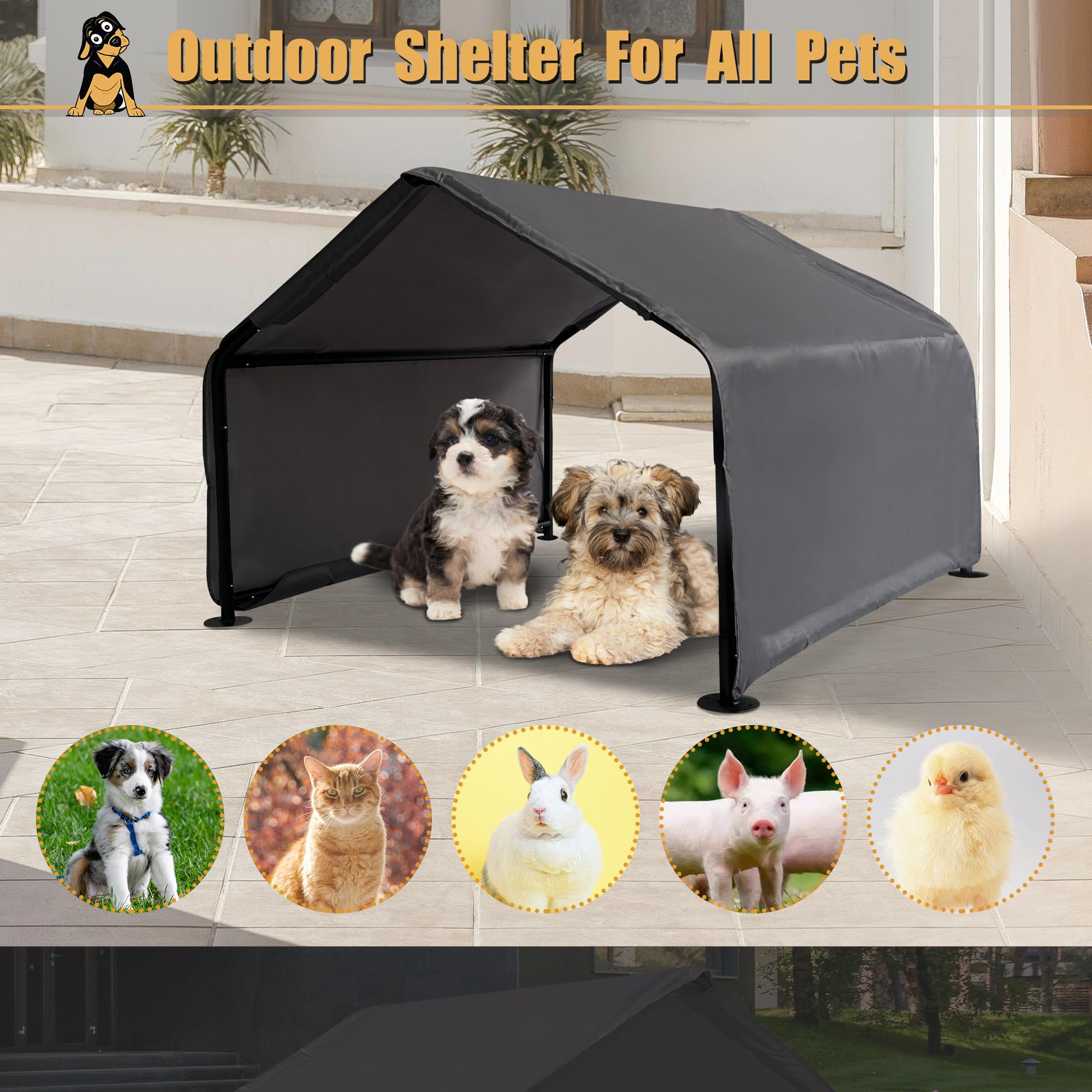 Hohuqeri crea un ambiente cómodo al aire libre para mascotas.