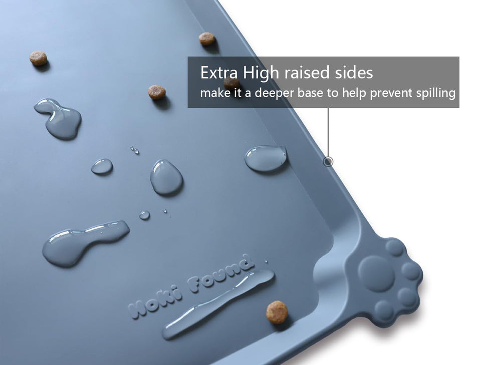 Hoki Found alfombrilla de alimentación de silicona, impermeable para derrames.