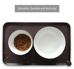 Hoki Found nettoyage-rapide-mat-silicone-chene-sombre nettoyage facile après repas.