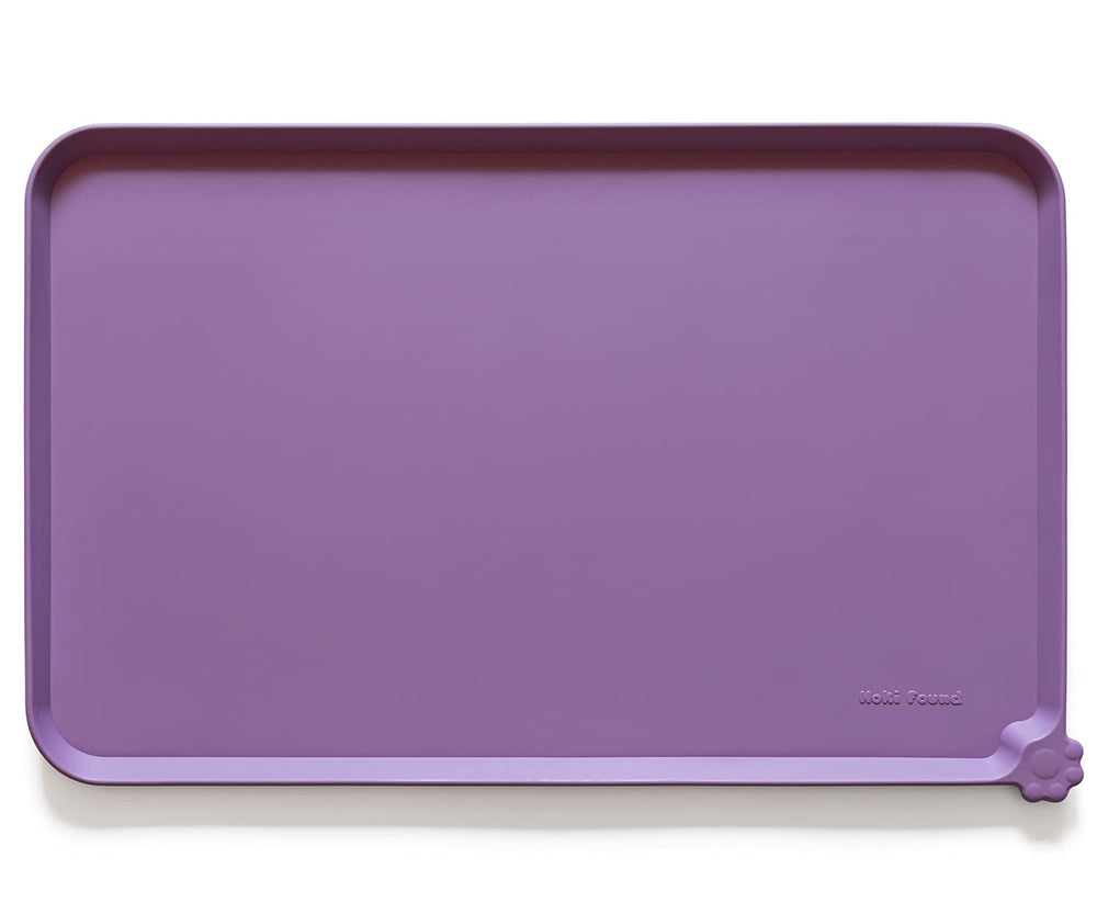 Hoki Found plato de silicona alta para mascotas, ideal para alimentar sin desbordes.