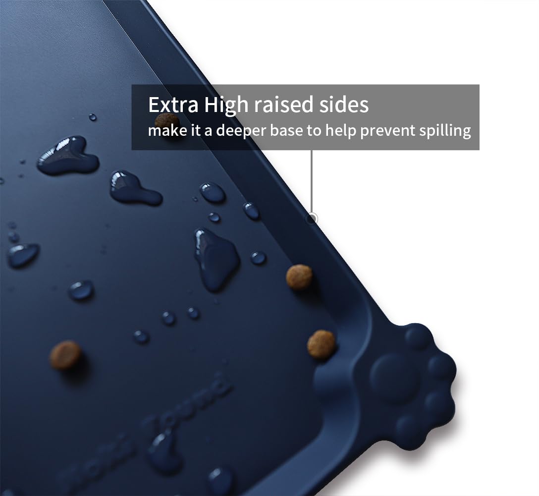 Hoki Found tapete de silicona impermeable, antideslizante para perros y gatos.