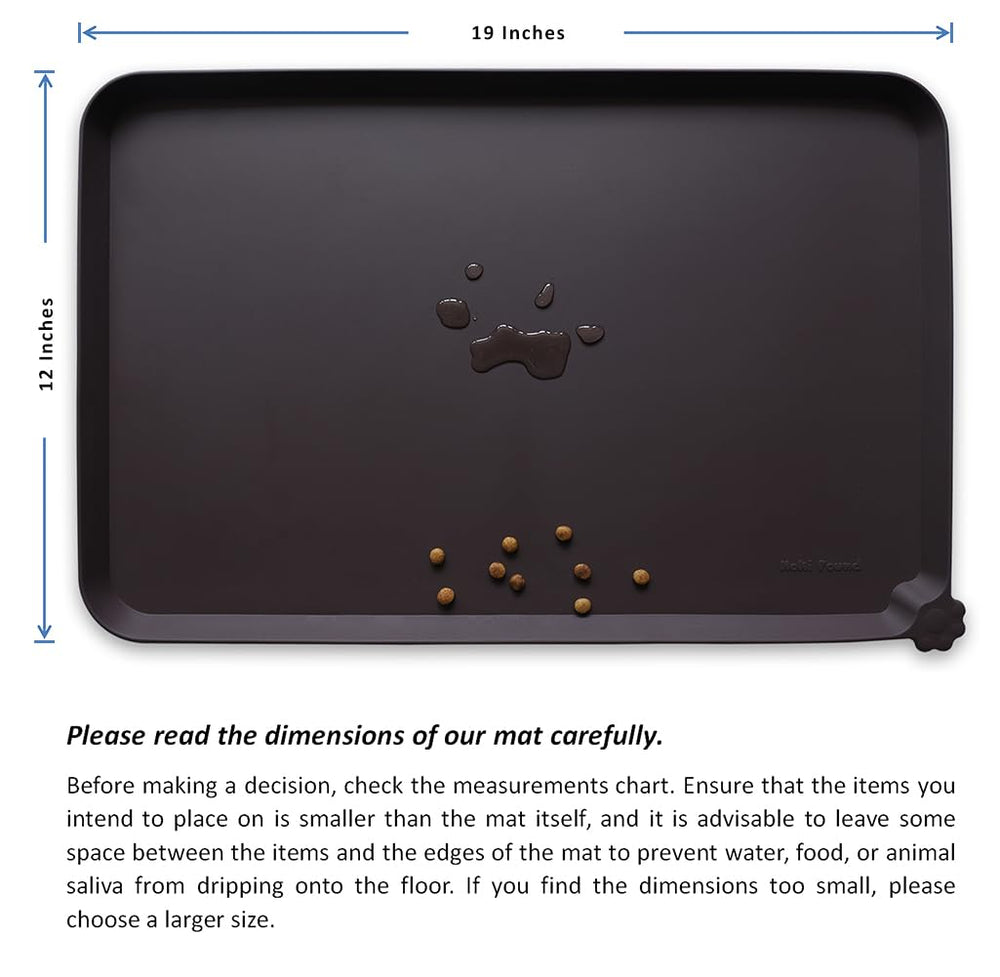 Hoki Found tapis-portable-silicone-chene-sombre parfait pour les voyages.