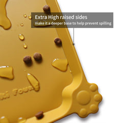 Hoki Found borde alto de silicona, evita derrames en comida de mascotas