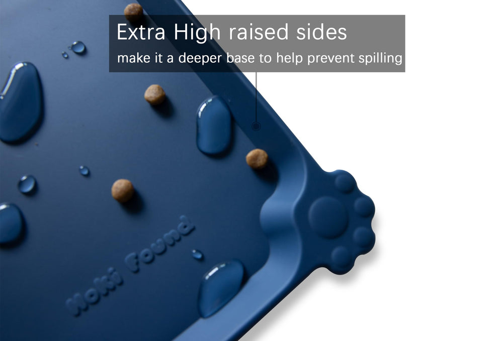 Hoki Found L alfombrilla antideslizante para mantener la bandeja en su lugar.