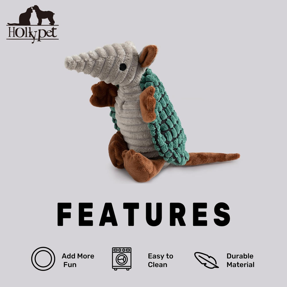Fácil limpieza del juguete Hollypet Armadillo para uso diario.