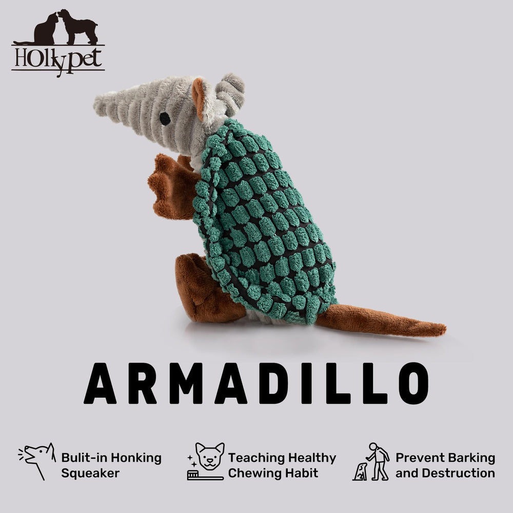 Juguete Armadillo Hollypet para juego activo, lanzamiento y recuperación.