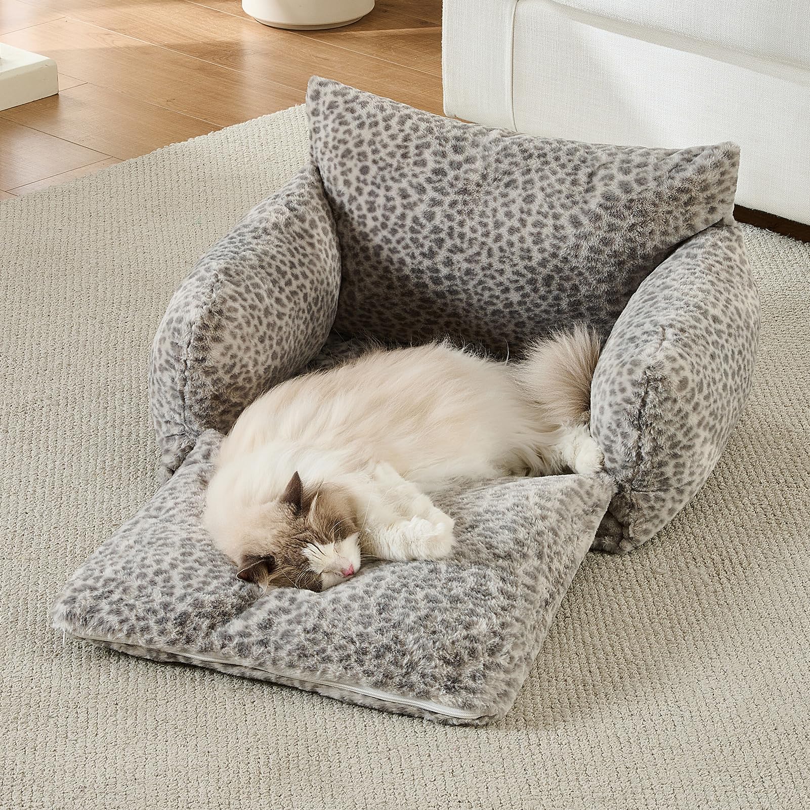 Hollypet cama gato XS, ideal para gatitos y espacios pequeños.