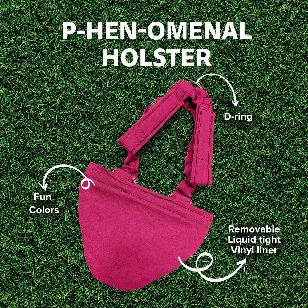 Holster Pañal Gallina Forro Vinil Removible: limpieza rápida.