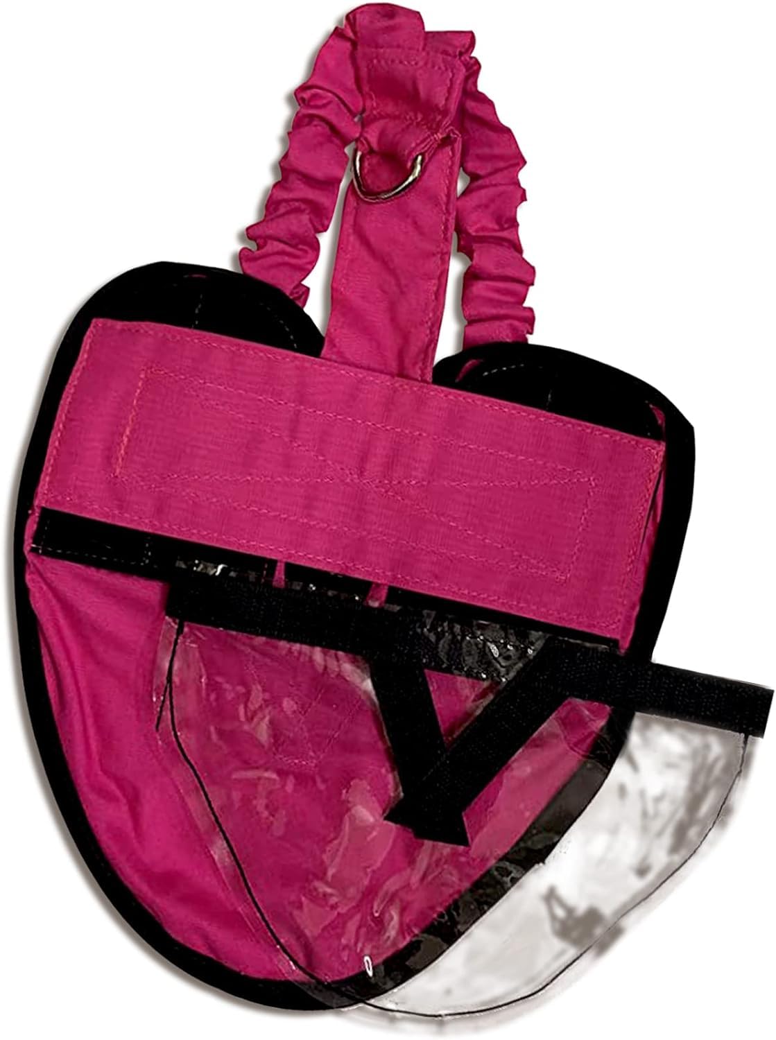 Holster pañal gallina rosa combina estilo y función para tu ave.