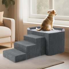 HOMBYS cama-ventana para perros en espuma ortopédica, descanso cómodo y apoyo para articulaciones.