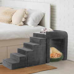 HOMBYS escalones ergonómicos de tres etapas para subir con seguridad.