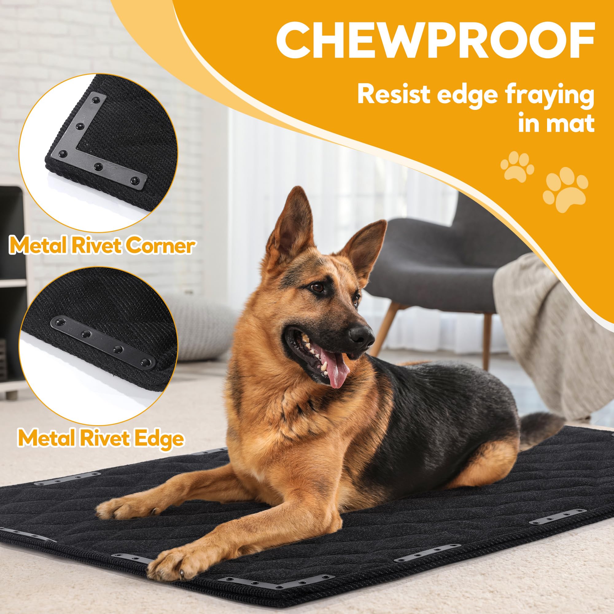 Tapete para kennel HOMBYS resistente al agua, ideal para interior o exterior.