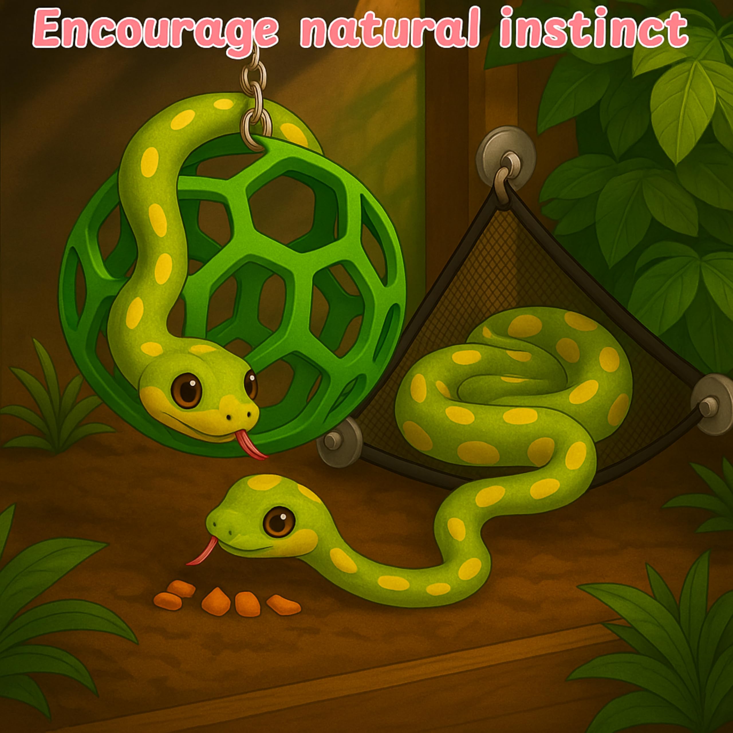 Homedy Crafts conjunto de accesorios para serpiente y gecko: terrario más atractivo.