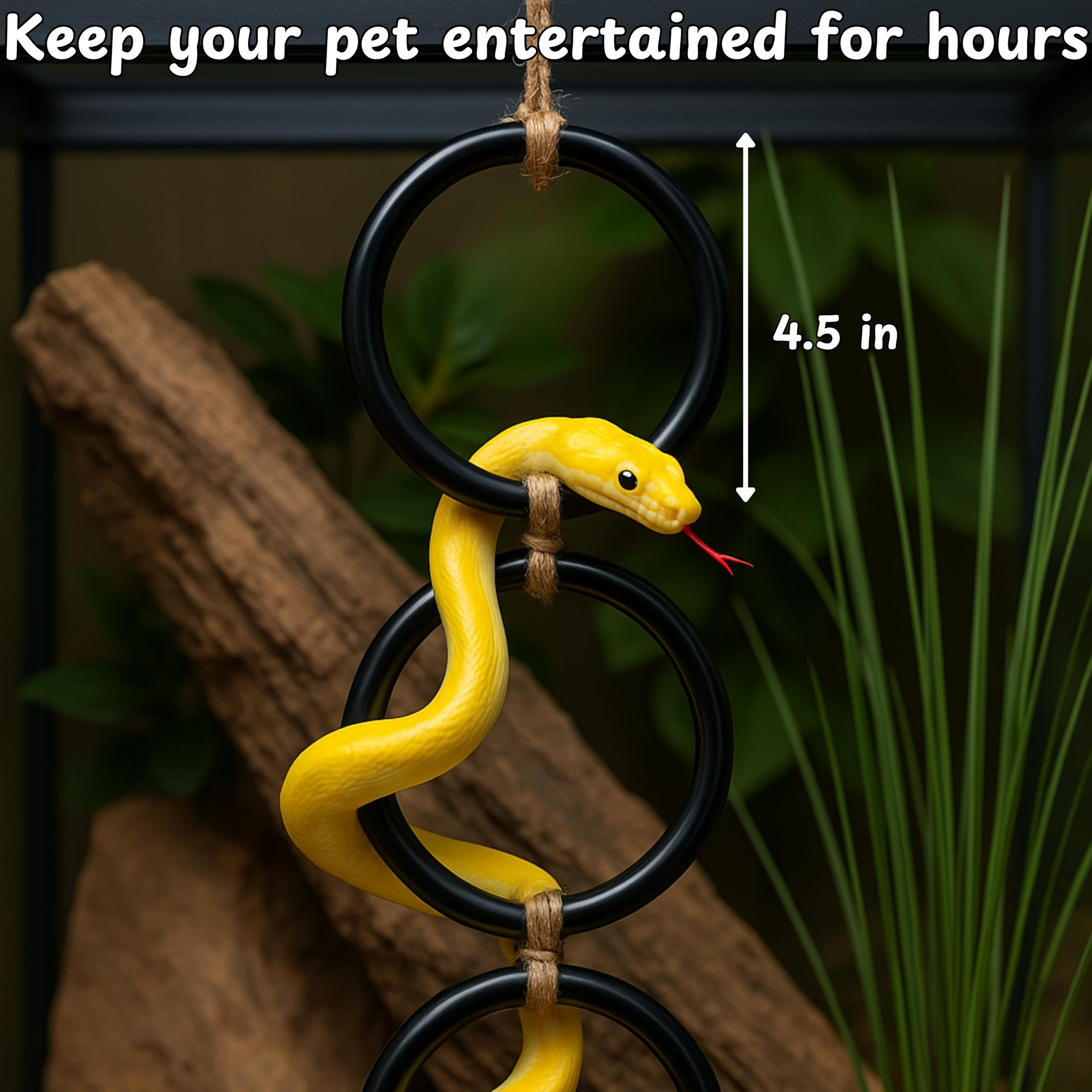 Homedy Crafts hamaca-serpiente-relajacion-elevada, ofrece un refugio cómodo para trepar.