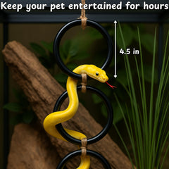 Homedy Crafts hamaca-serpiente-relajacion-elevada, ofrece un refugio cómodo para trepar.