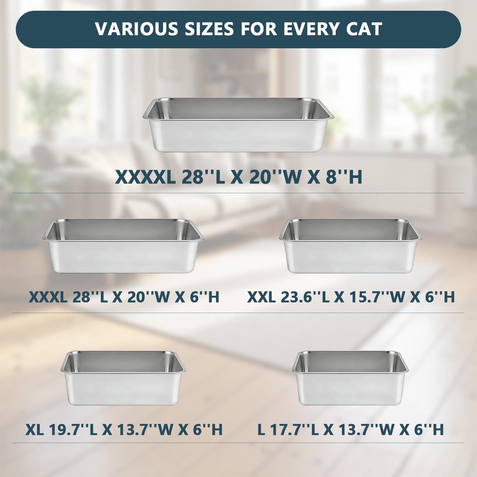 Homegroove, caja lítter para múltiples gatos, diseño amplio para varios felinos.