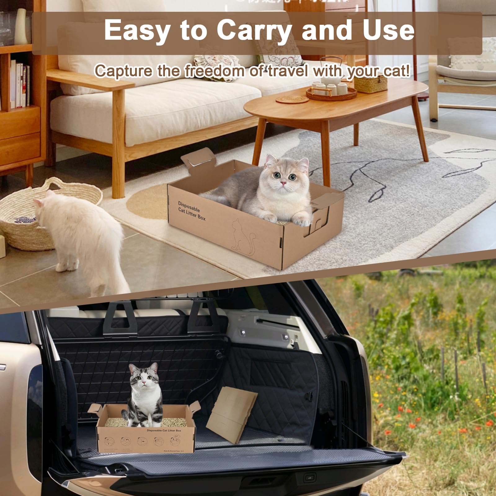 HomeGroove travel litter box ideal for trips and hotel stays