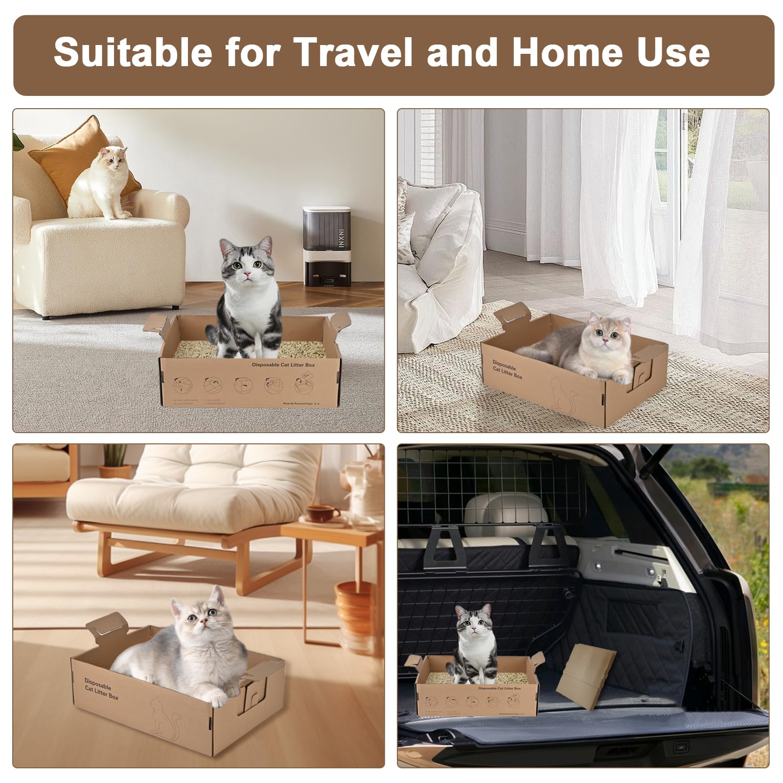 HomeGroove versatile litter box for cats and small pets on the go