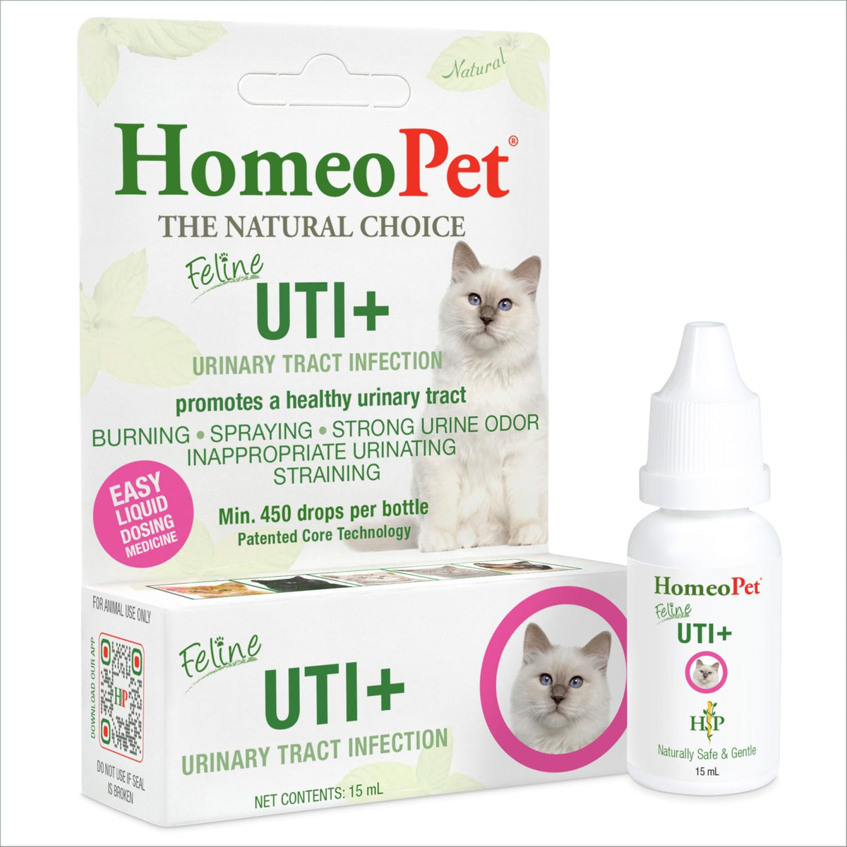 HomeoPet Felino UTI+ vertido de botella para administración suave