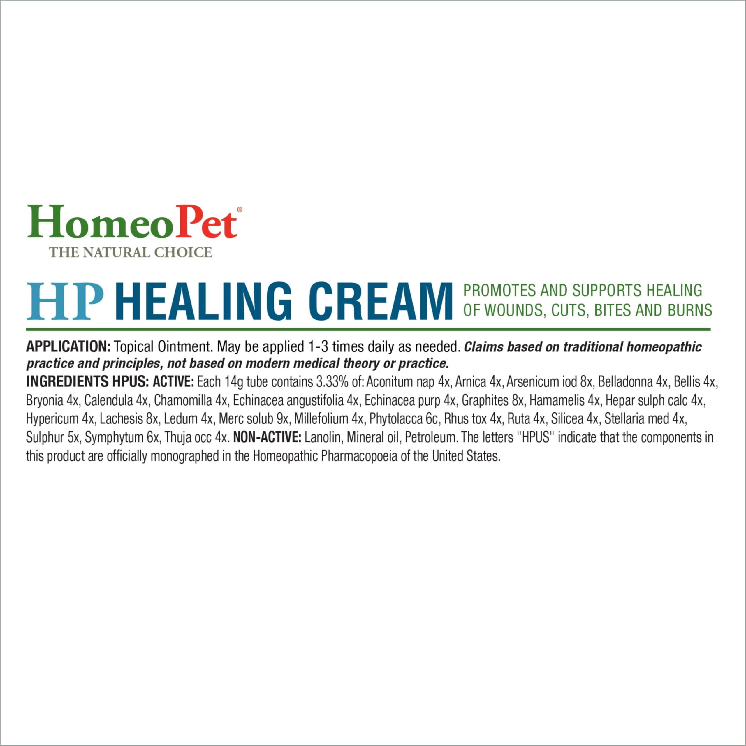 HomeoPet HP Crema Curativa animales pequeños: cuidado suave para mascotas pequeñas