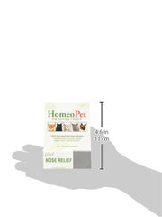 HomeoPet Nose Relief: dosis con comida para confort nasal durante la alimentación.