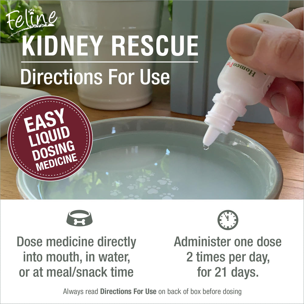 HomeoPet Rescate Renal Felino, uso en comida para mezcla rápida