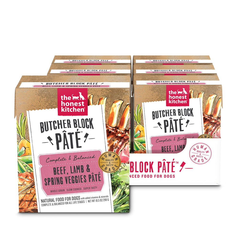 The Honest Kitchen paté bloque res para perros, textura cremosa y apetecible