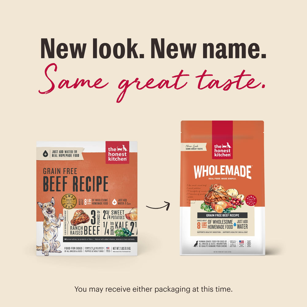 Preparación rápida de Wholemade: añade agua tibia y espera tres minutos