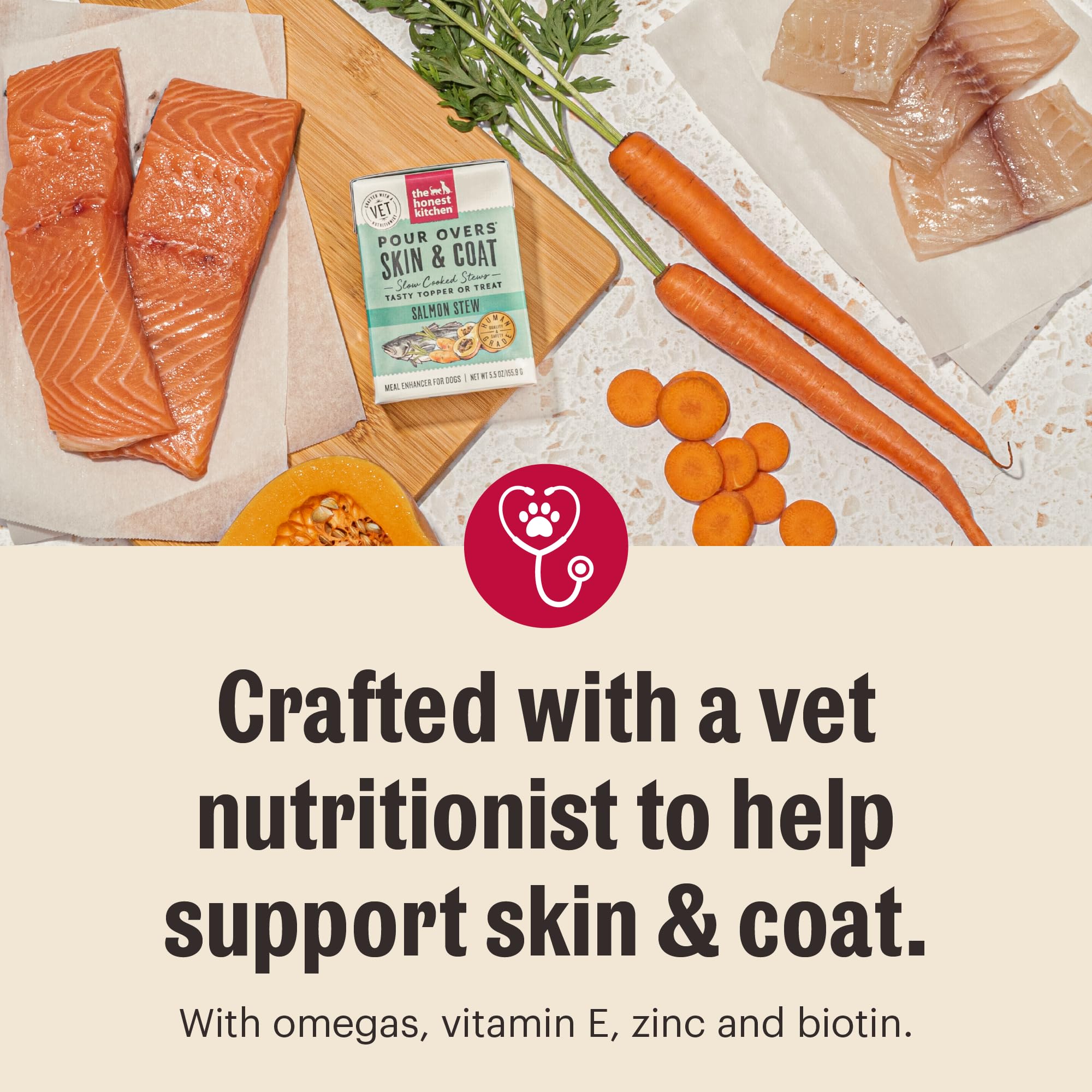 The Honest Kitchen topper para perros, sabor y nutrición fáciles.