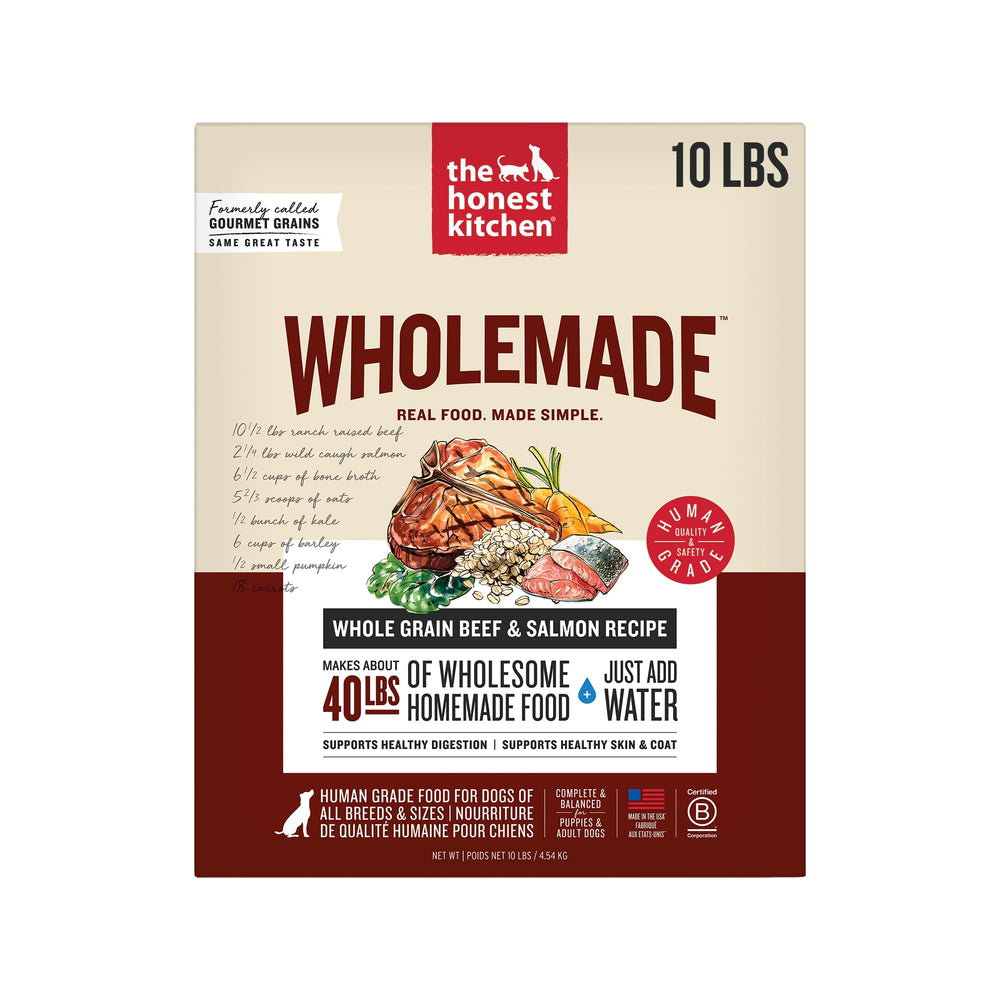 The Honest Kitchen Wholemade deshidratada en bolsa de 10 lb lista para servir, alta calidad