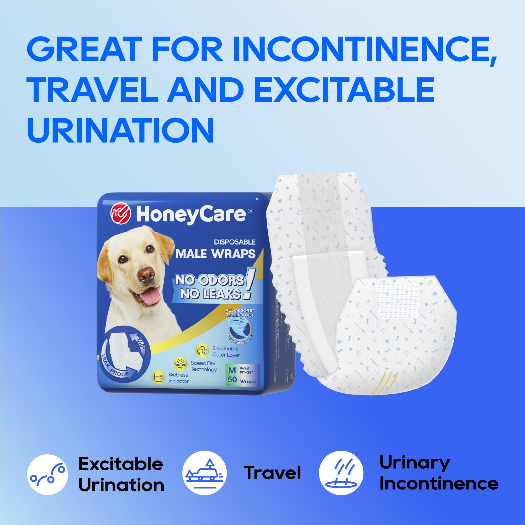 HONEY CARE All-Absorb A25 wrap detalle de cierre y ajuste.