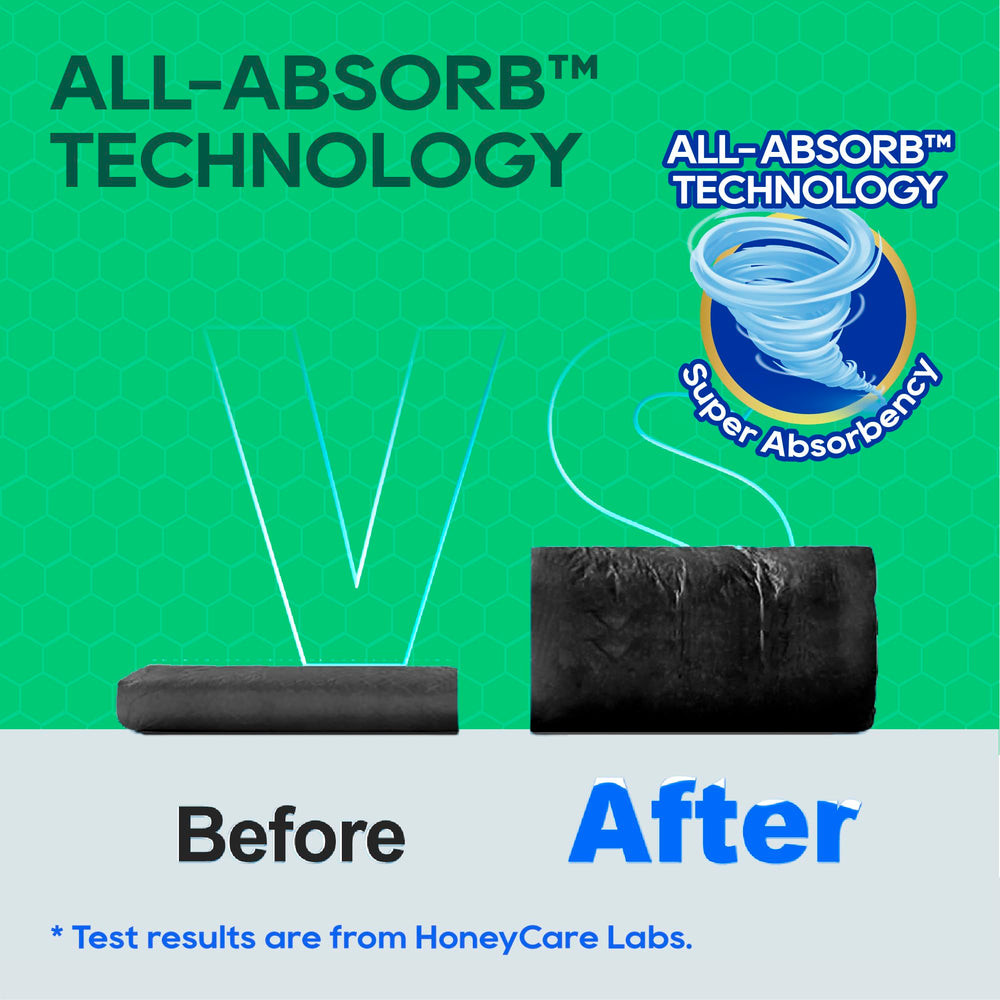 Fácil de limpiar: Honey Care All-Absorb facilita la limpieza.