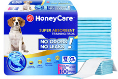 HONEY CARE All-Absorb, vista frontal de la almohadilla azul, ideal para entrenamiento canino