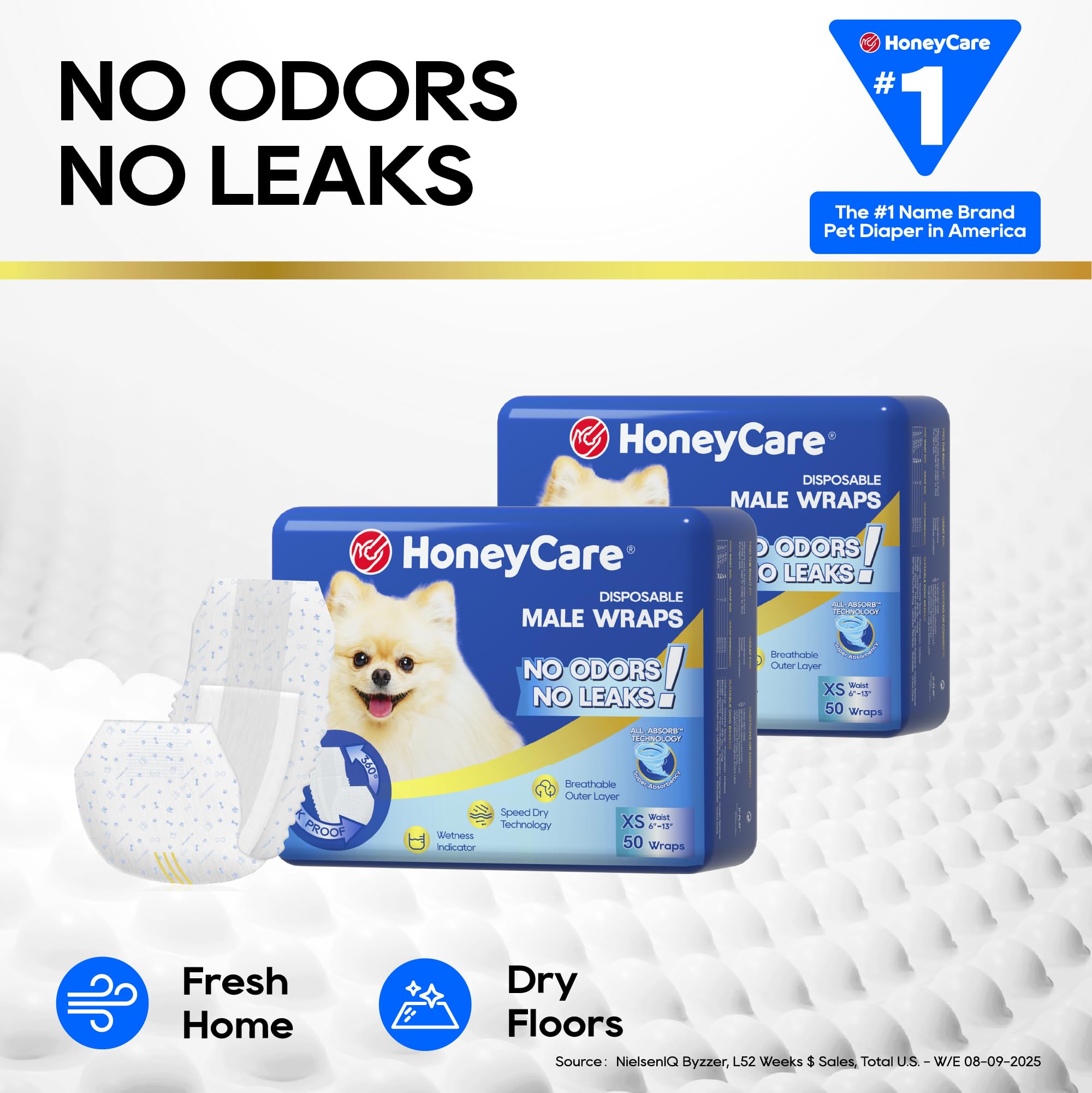 Honey Care All-Absorb - cintura con ajuste para un encaje seguro