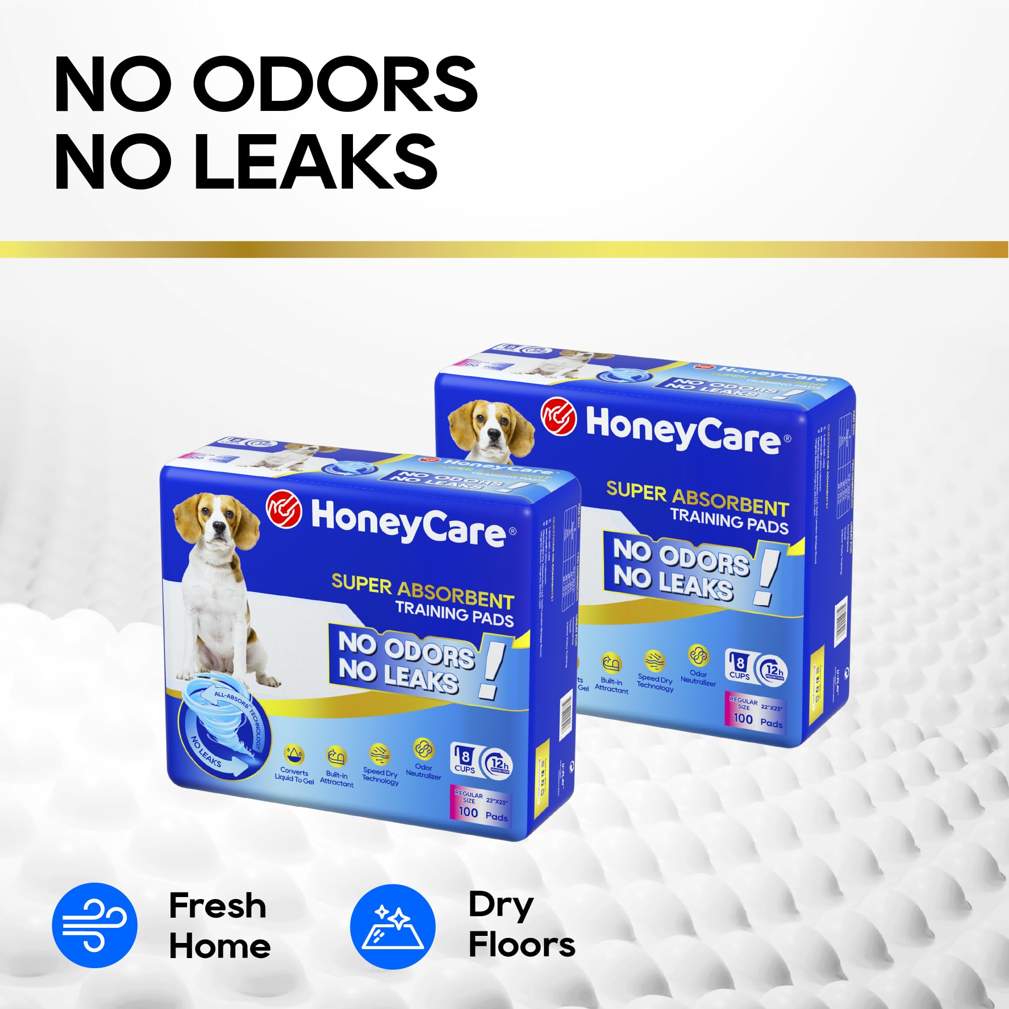 Honey Care diseno anti fugas con 5 capas para seguridad y limpieza