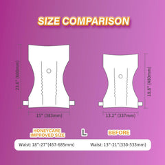Honey Care pañales desechables para perra talla L, ajuste cómodo gracias a tejido transpirable.