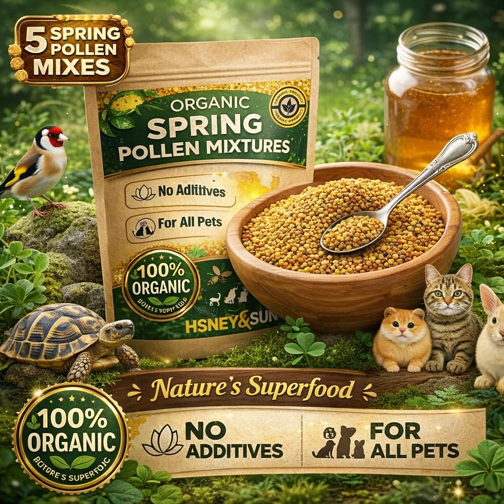 Envase compacto de polen HONEY&SUN para almacenamiento fácil.