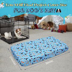 Hoopttay diseño patitas azul, funda cama perro cómoda.