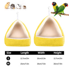 Hoopttay hamaca para pájaros en terciopelo, suave y segura.