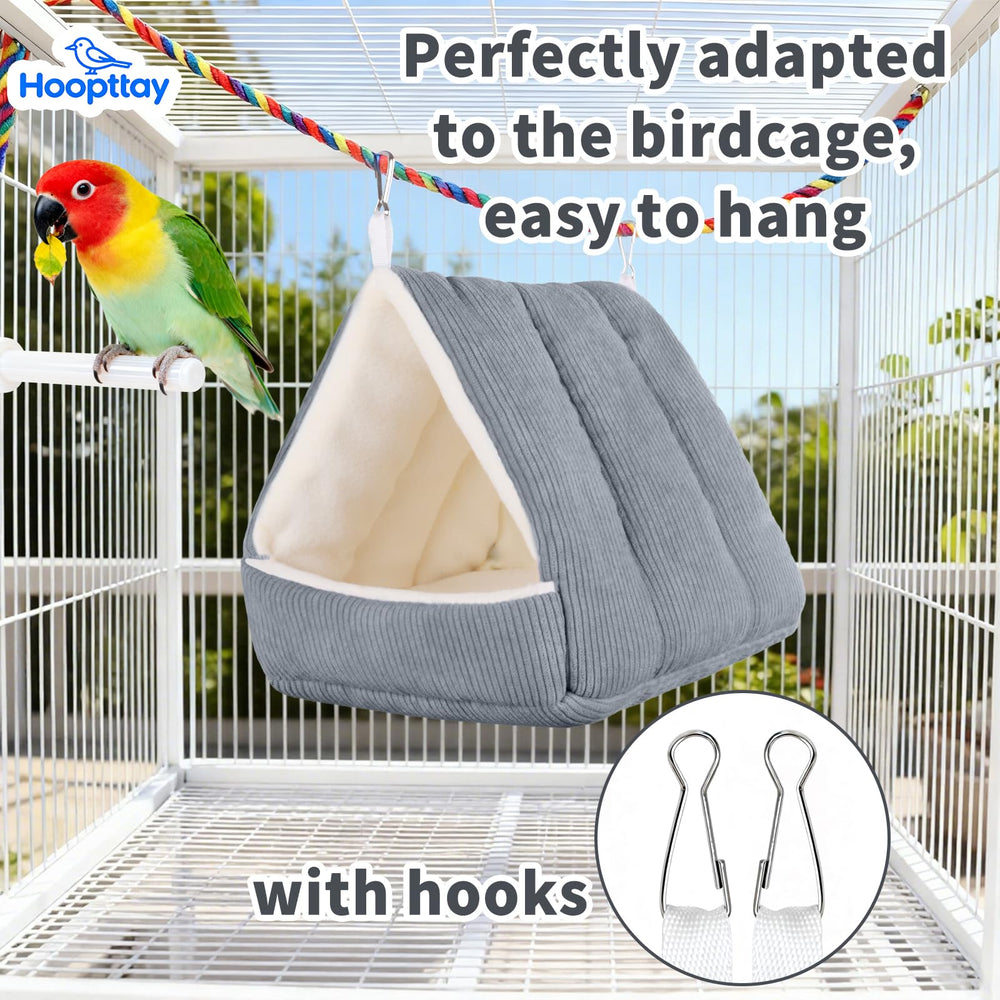 Hoopttay nido acolchado interior para descanso seguro de aves.