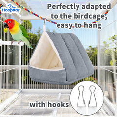 Hoopttay nido acolchado interior para descanso seguro de aves.