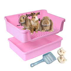 HoppScotch.bun Bumbox Deluxe: vista general de la caja para conejos, ideal para entrenamiento.