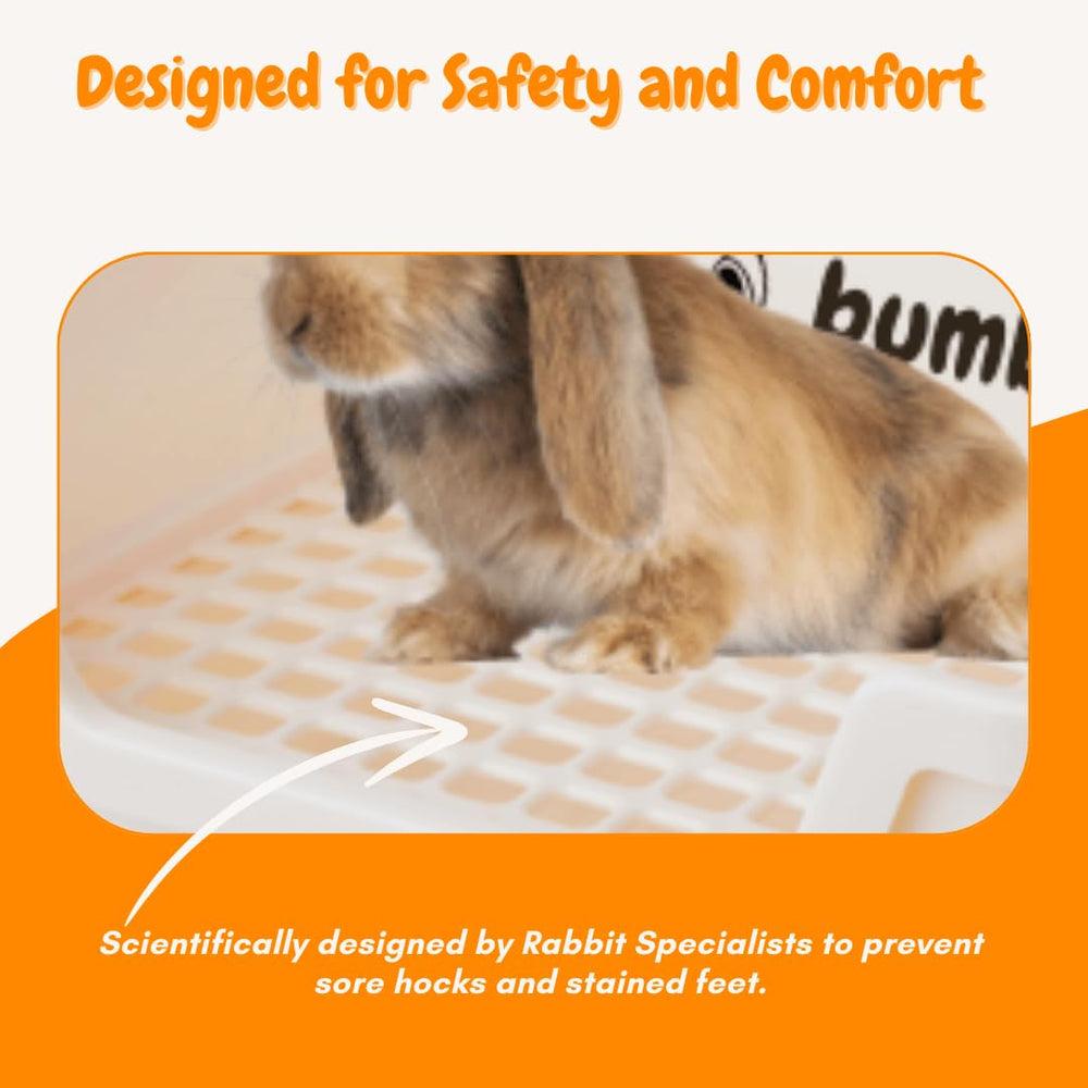 HoppScotch.bun Bumbox-rejilla-plastica: rejilla plástica segura para las patas.
