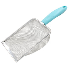 Pala Hordion para arena de gatos con malla 2 mm, limpieza rápida y eficiente.