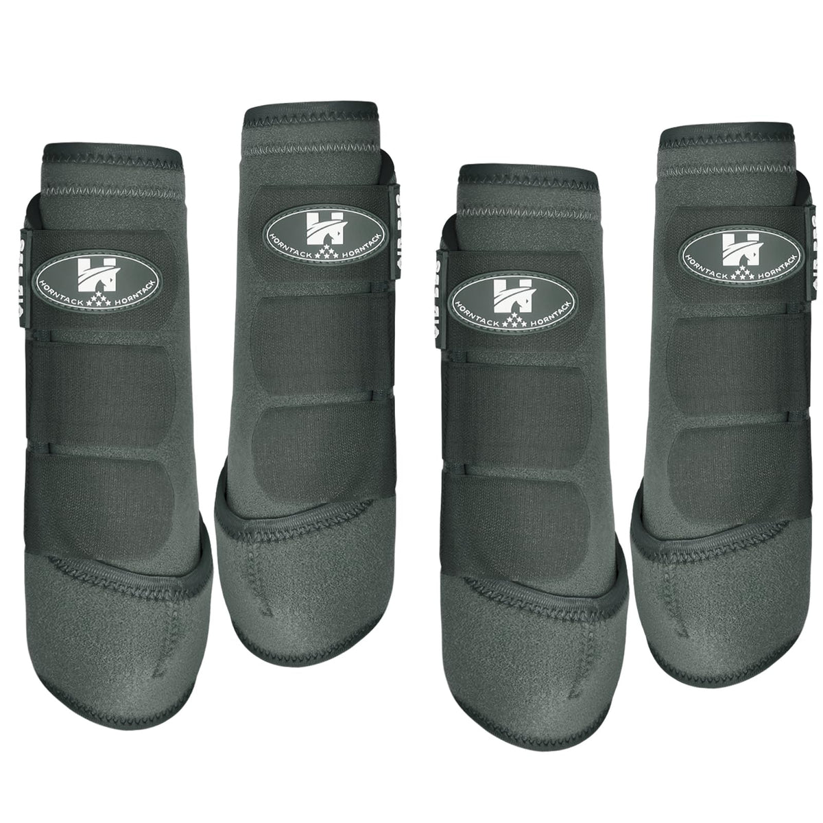 Horntack botas para caballo, vista general, ofrecen protección y comodidad durante entrenamientos al aire libre.