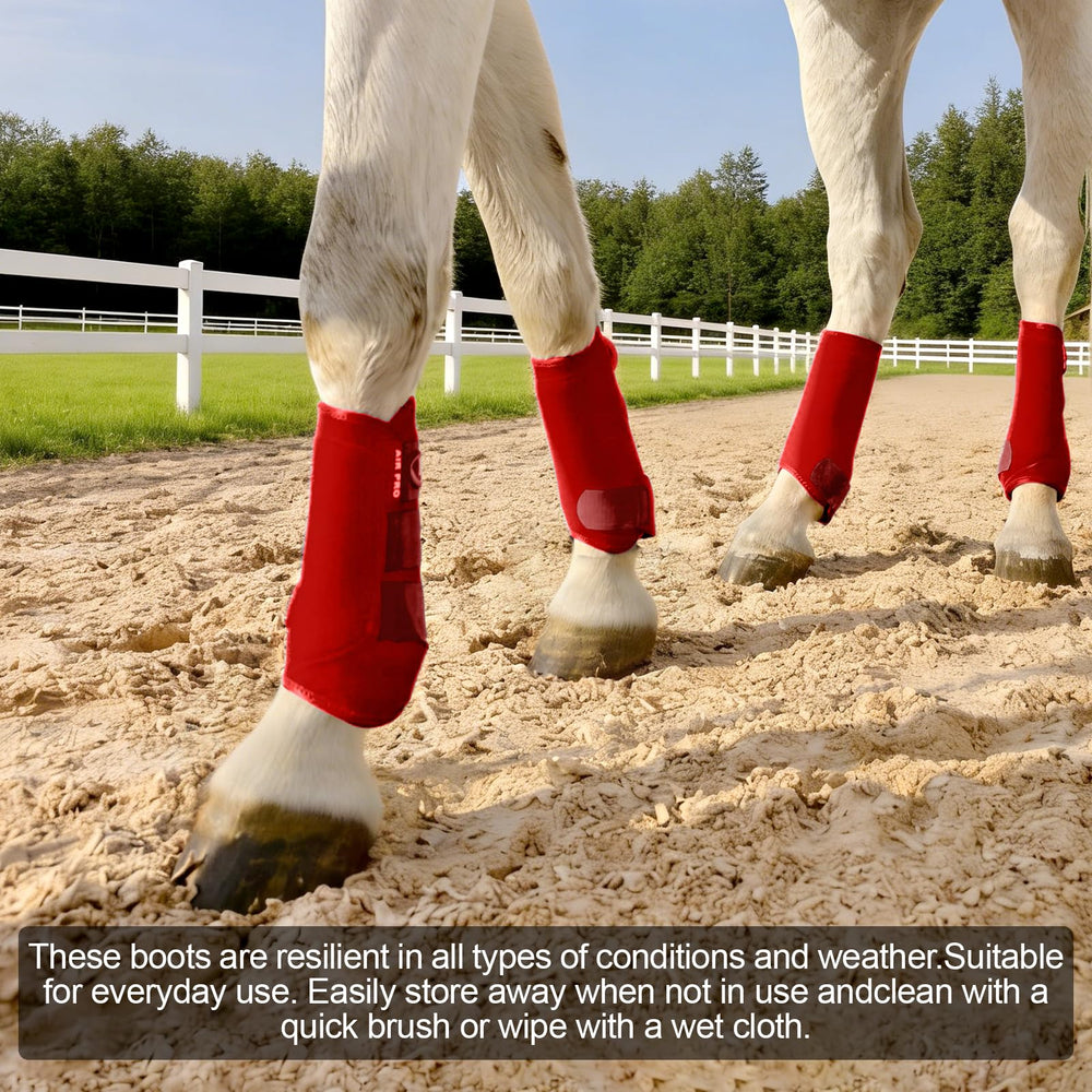 Horntack botas splint caballo diseño resistente para uso diario.